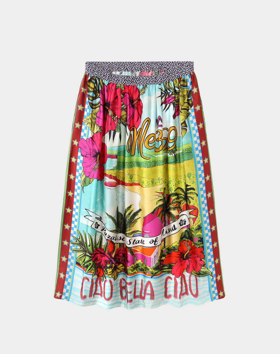 VANESSA PRINTED MIDI SKIRT