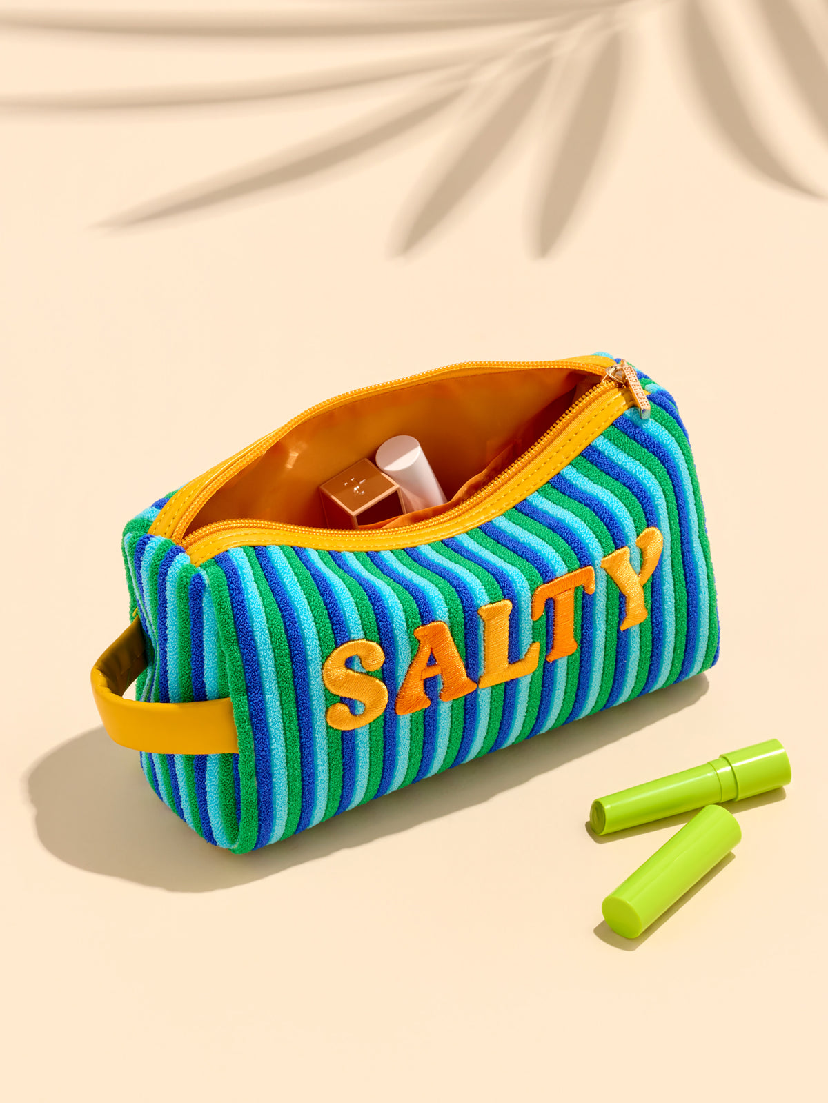 SALTY SMALL ZIP POUCH BLUE