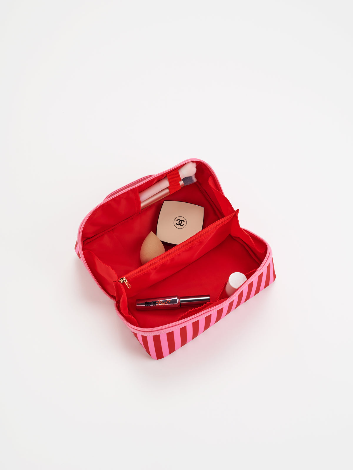 HOLLY STRIPE COSMETIC POUCH
