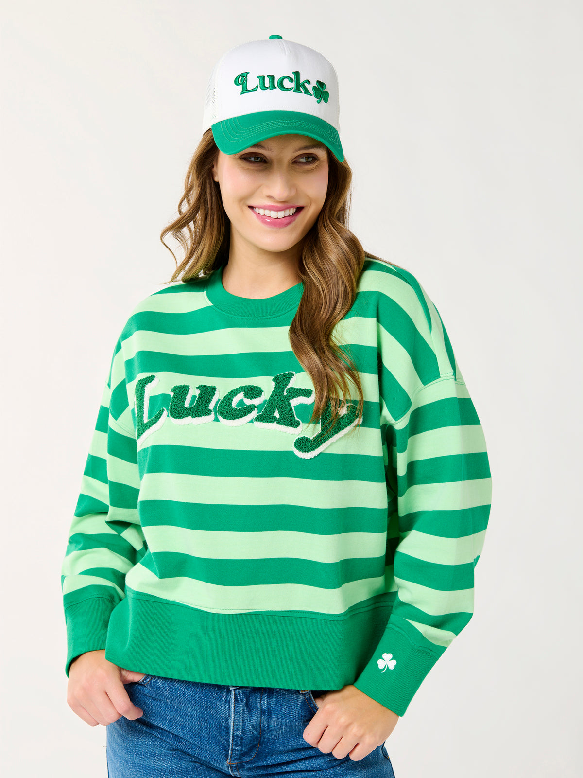 LUCKY SHAMROCK TRUCKER HAT