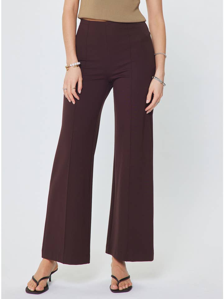 PONTE HIGH RISE PINTUCK PANTS