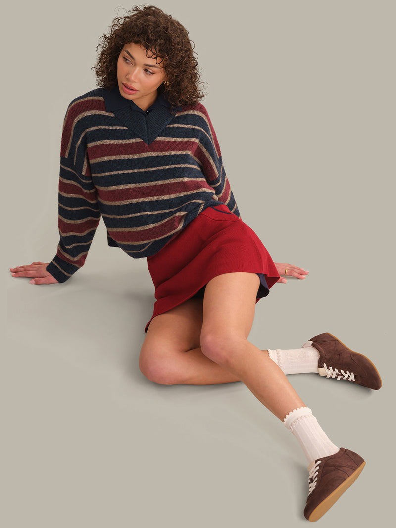 BEXLEY HIGH V CROPPED PULLOVER