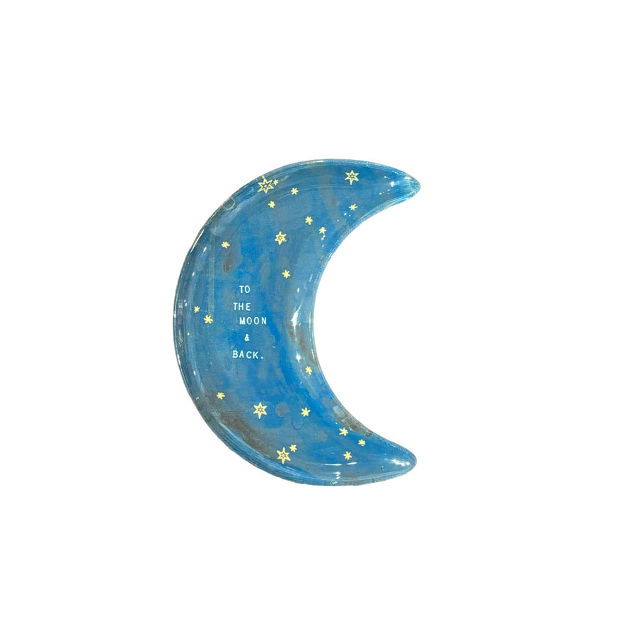 DECOUPAGE PLATE TO THE MOON