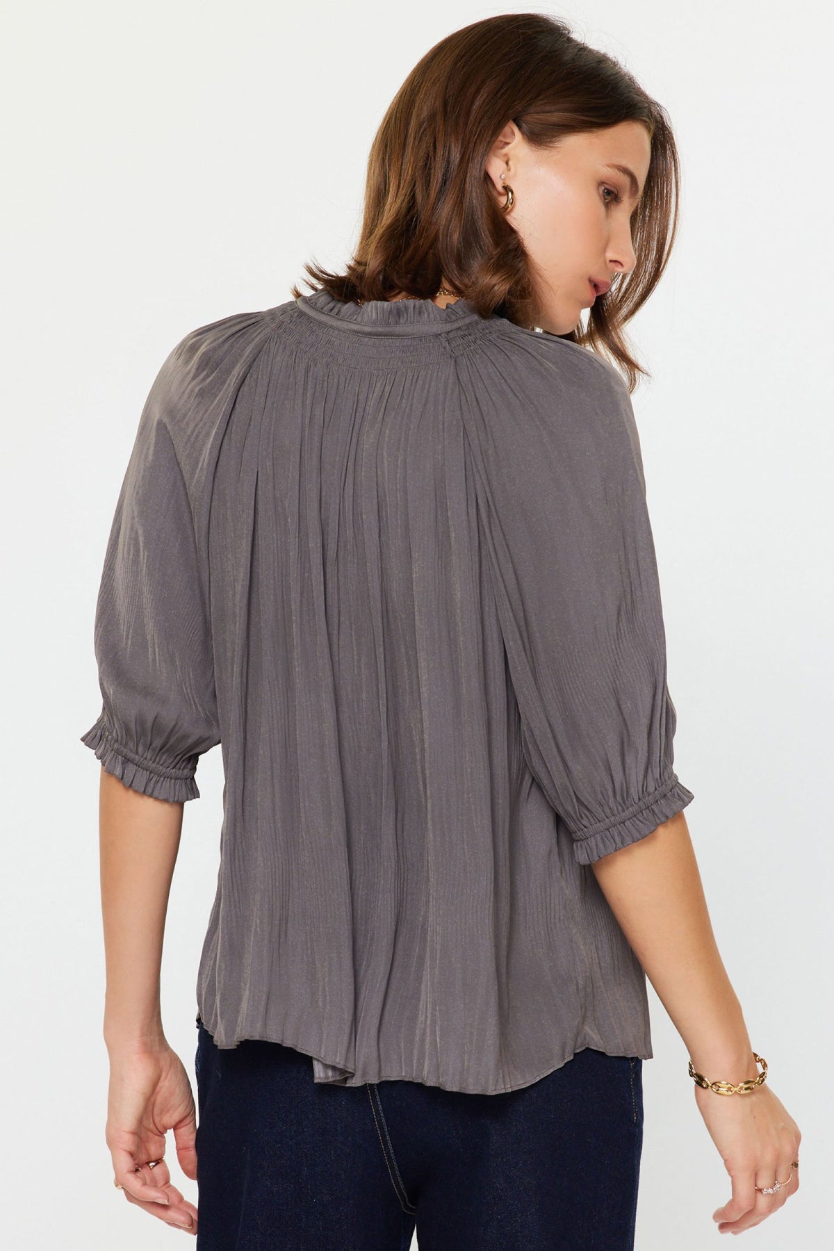 PLEAT BLOUSE