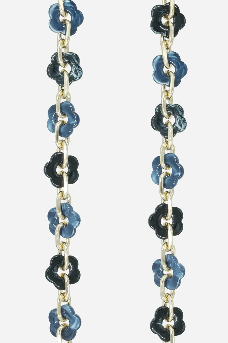 LCF CHAIN CASSY FLEURS BLEUES