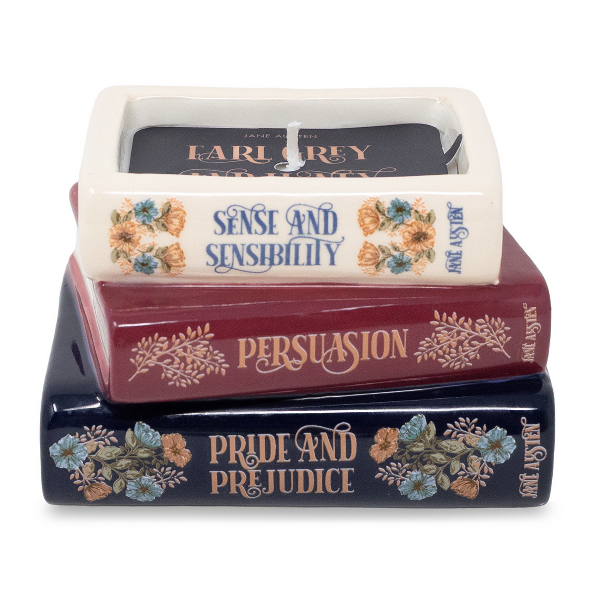 BOOKSTACK CANDLE JANE AUSTIN