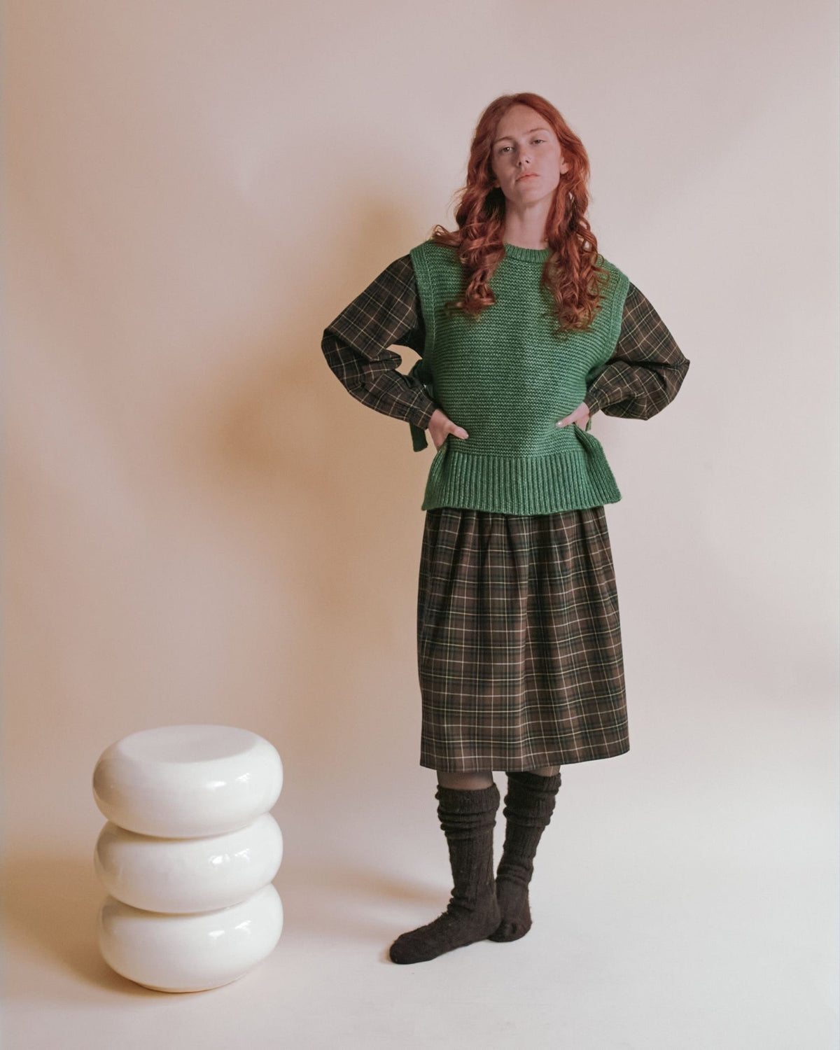 JUPE FLANNELLE SKIRT