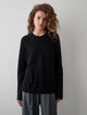 CASHMERE HIGH RIB CUFF CREWNECK