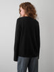 CASHMERE HIGH RIB CUFF CREWNECK