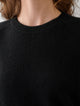 CASHMERE HIGH RIB CUFF CREWNECK
