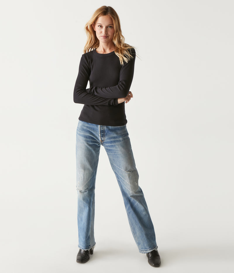 ZOLA LONG SLEEVE CREW TEE