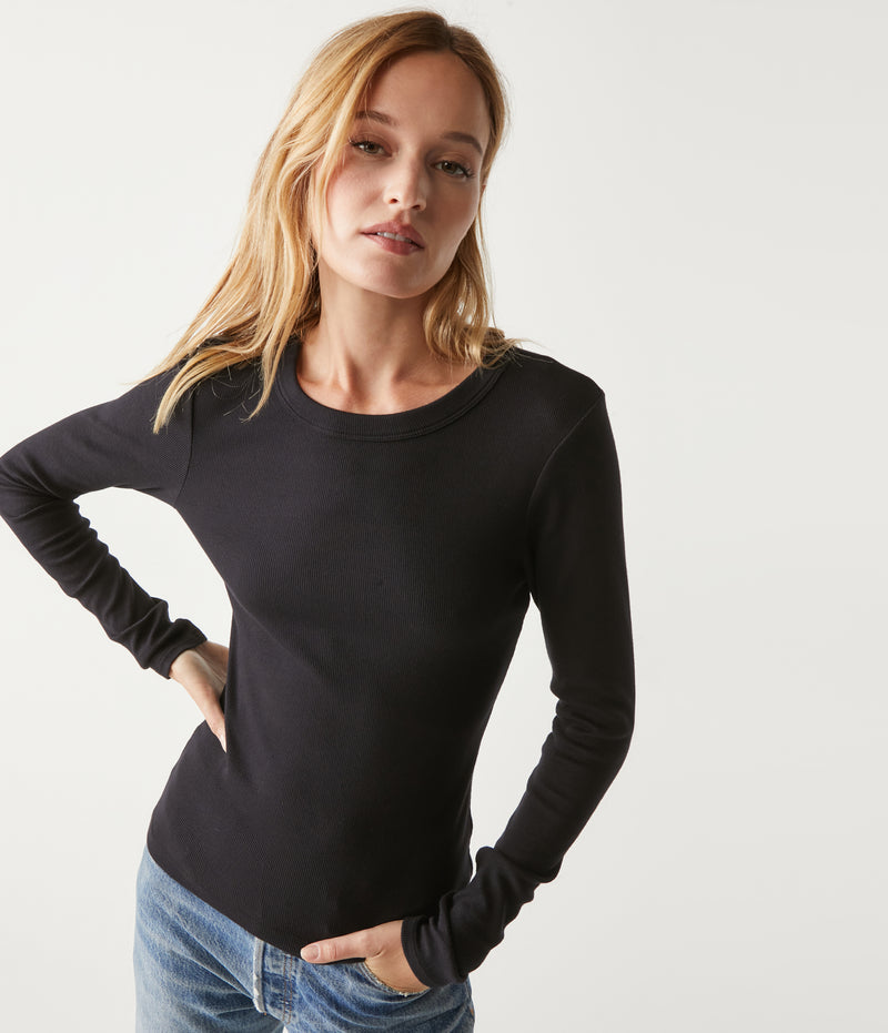 ZOLA LONG SLEEVE CREW TEE
