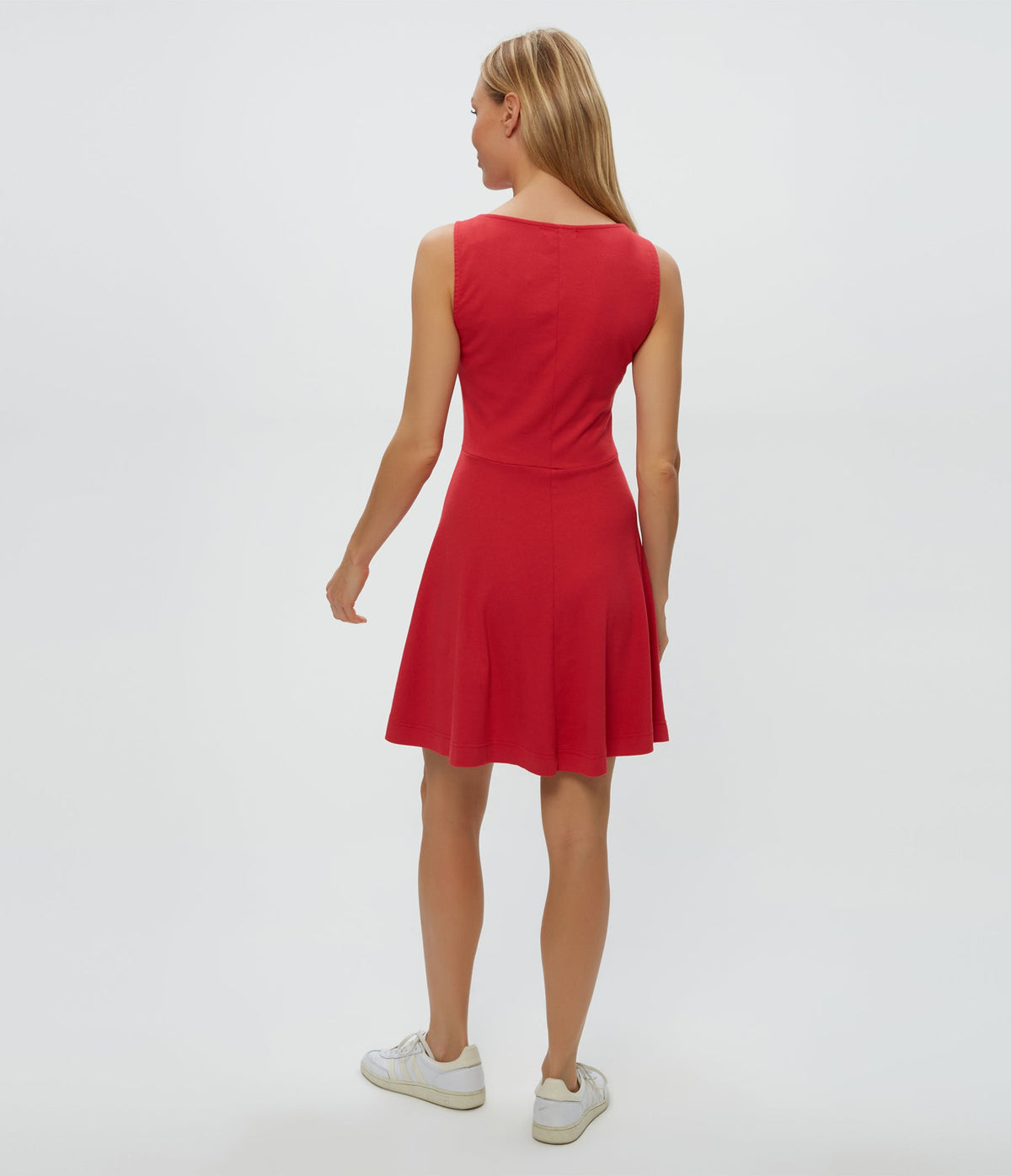 ANDY ULTRA RIB MINI SKATER DRESS