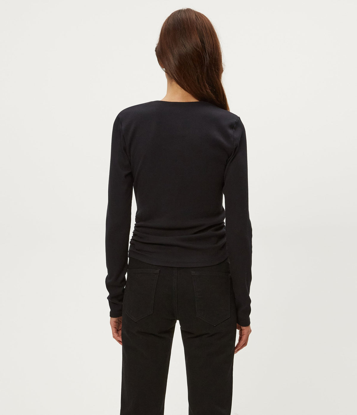 ULTRA RIB SARAH SQ NECK L/S