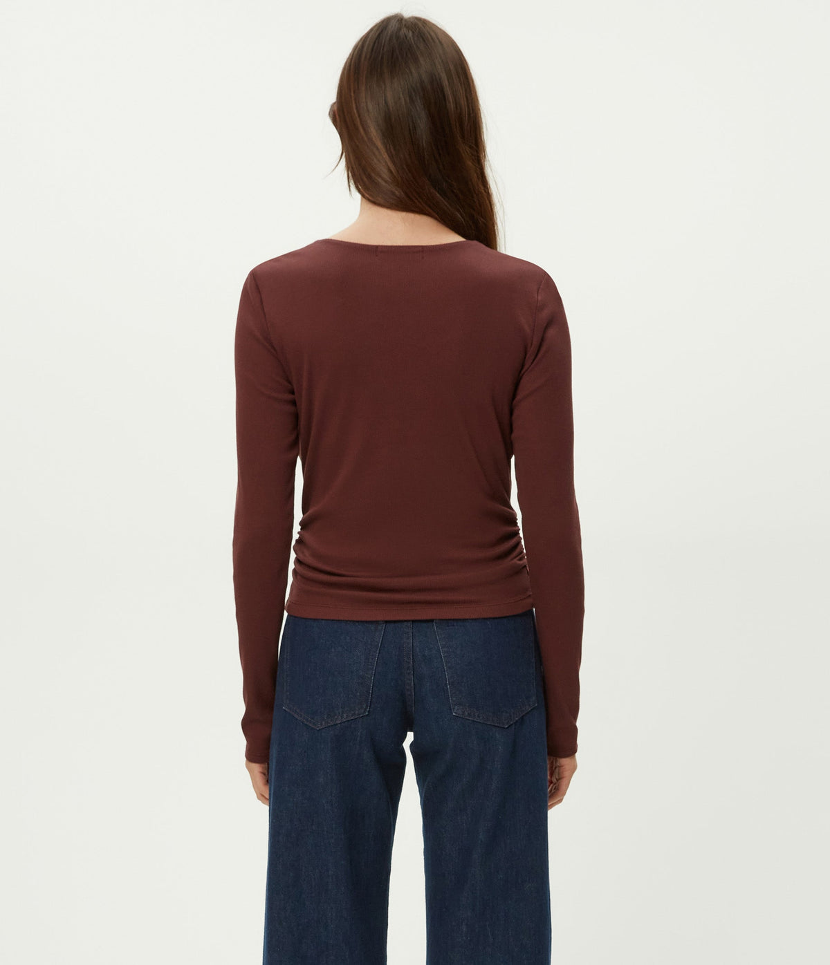 ULTRA RIB SARAH SQ NECK L/S