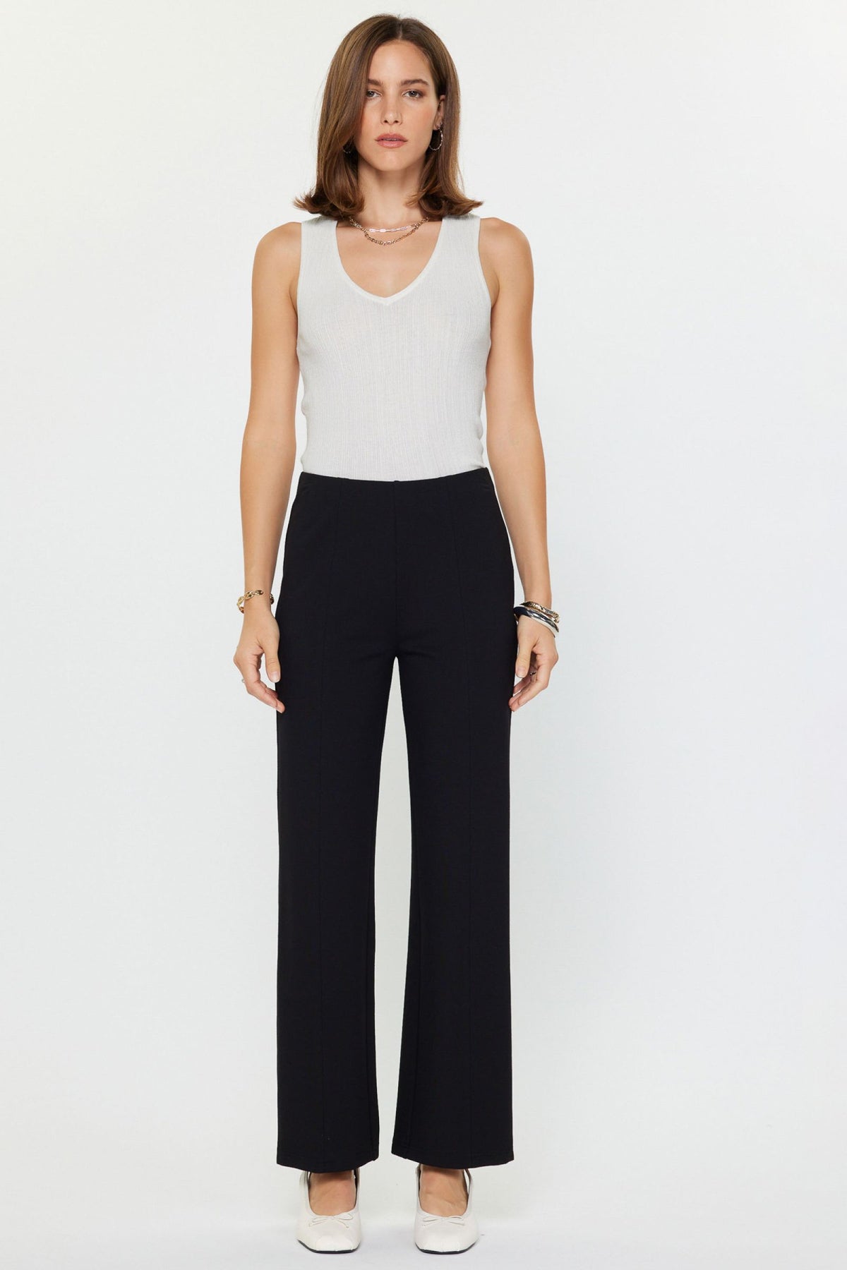 PULL-ON SEAMED PANT
