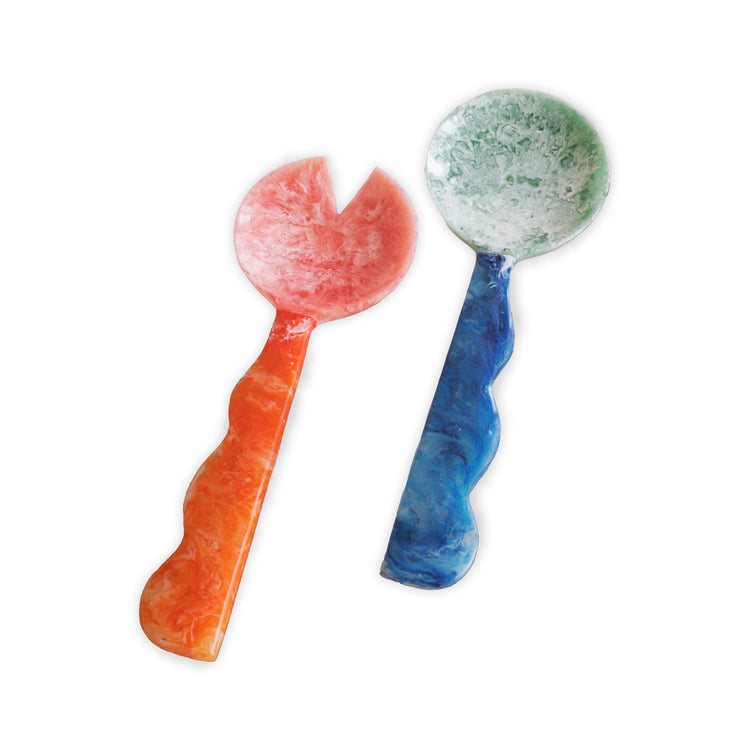 VIDA RESIN SALAD SERVES ORG/BLUE