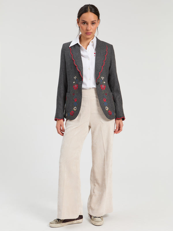 EMBROIDERY BLAZER