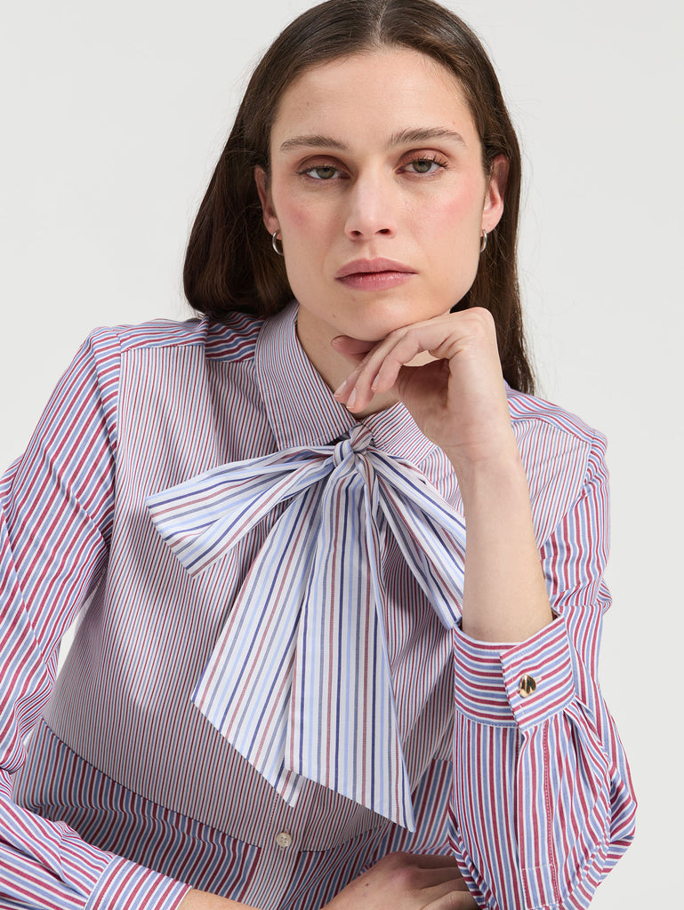 TIE NECK SHIRT