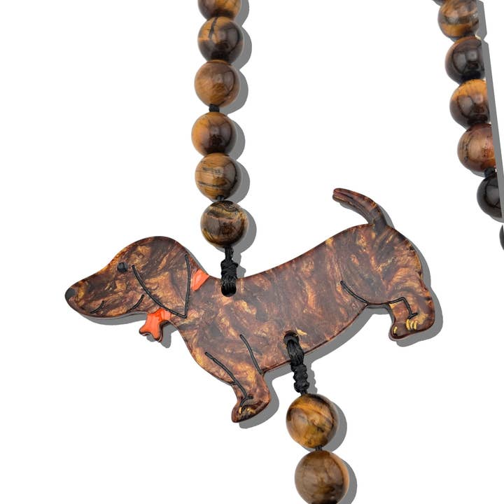 DACHSHUND CROSSBODY PHONE CHAIN
