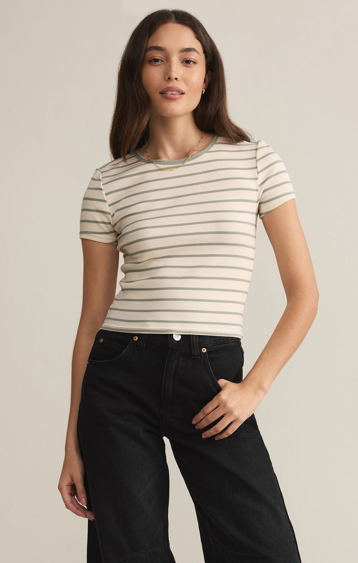 SAXTON STRIPED TEE