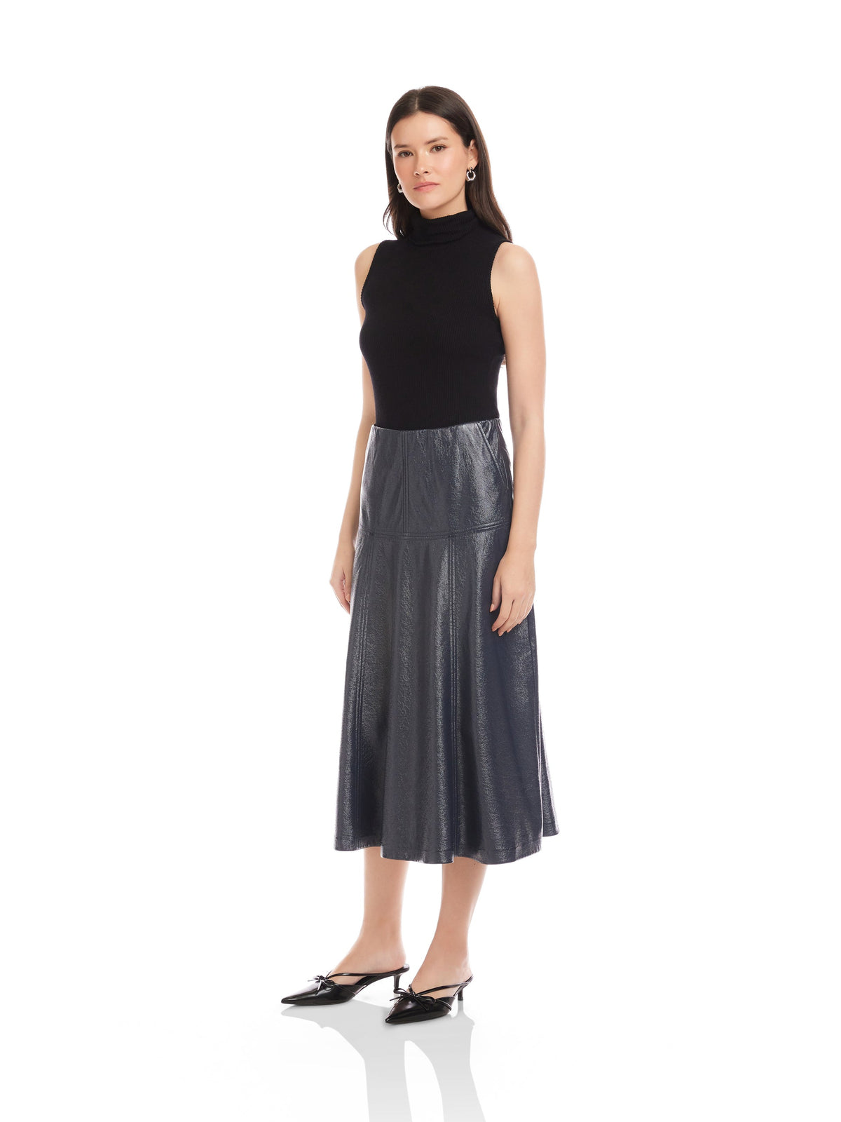 BRONWYN FAUX LEATHER SKIRT