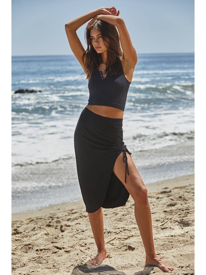 HENLEY RIBBED MODAL TANK