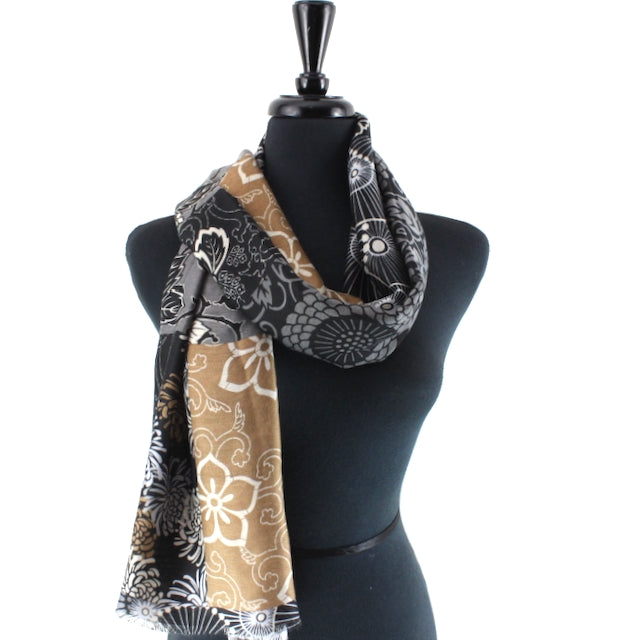 GEO FLORAL SCARF