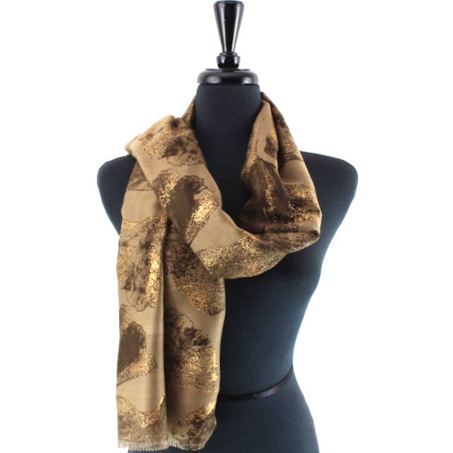 GINGKO LEAF SCARF