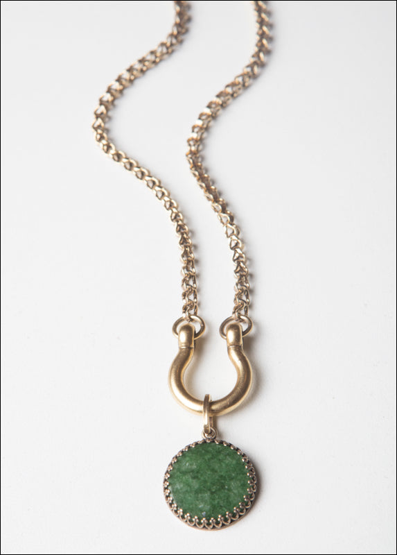 D-RING JADE NECKLACE