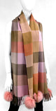 SCARF W/POMS