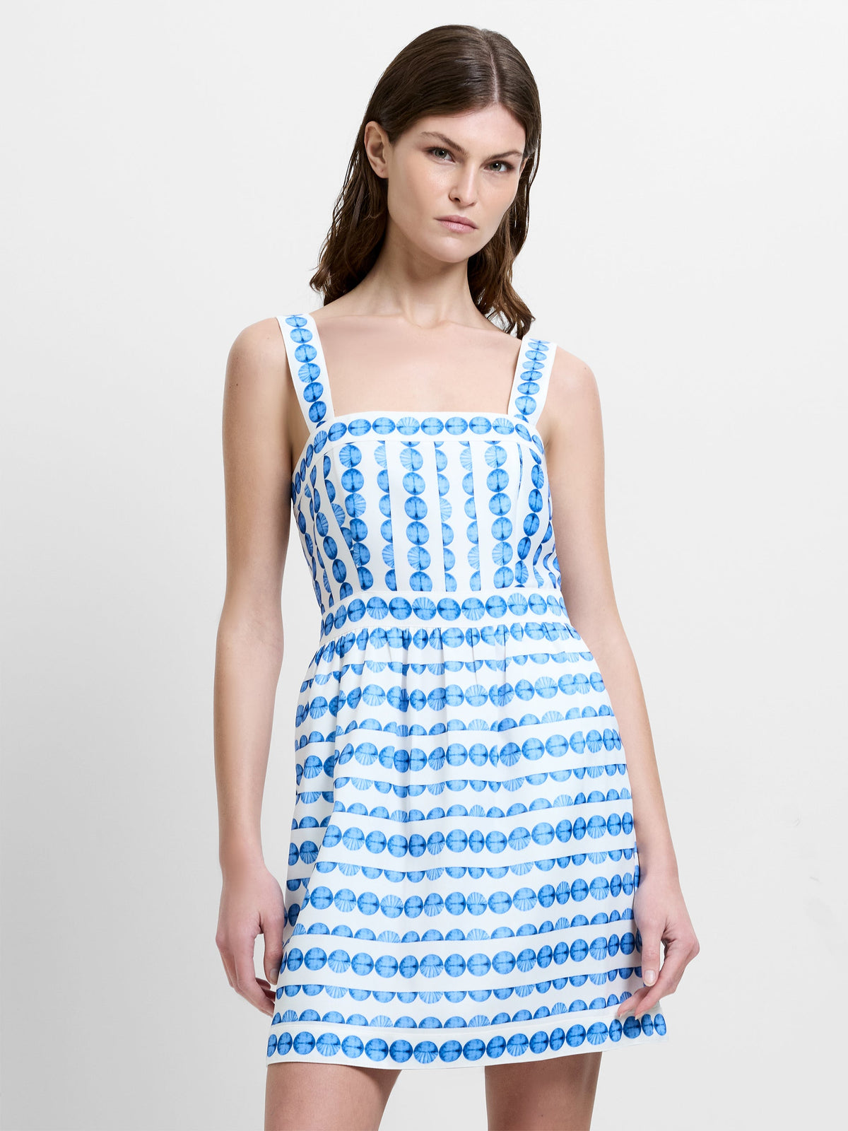 STRUCTURED TAFFETA MINI DRESS