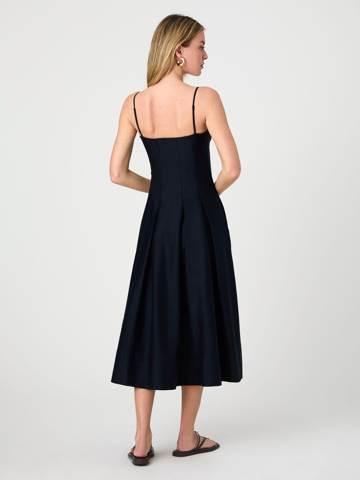 MULTI SEAM SATEEN DRESS