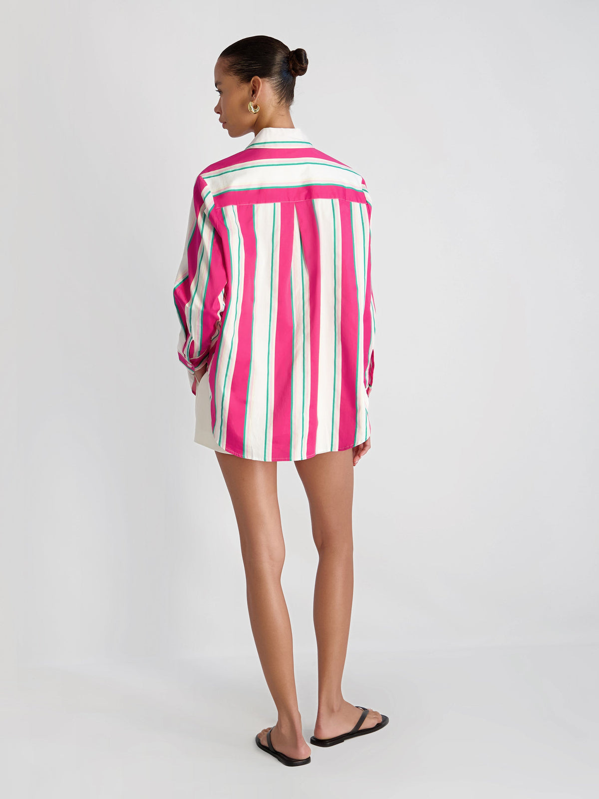 ALEXIS POPLIN HAVANA BUTTON DOWN