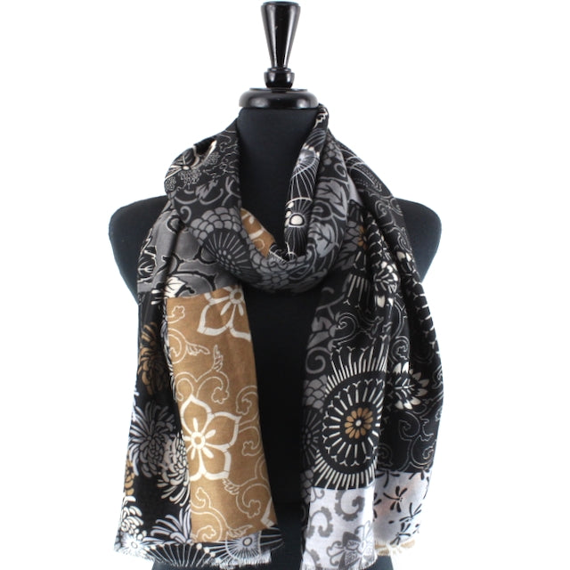 GEO FLORAL SCARF