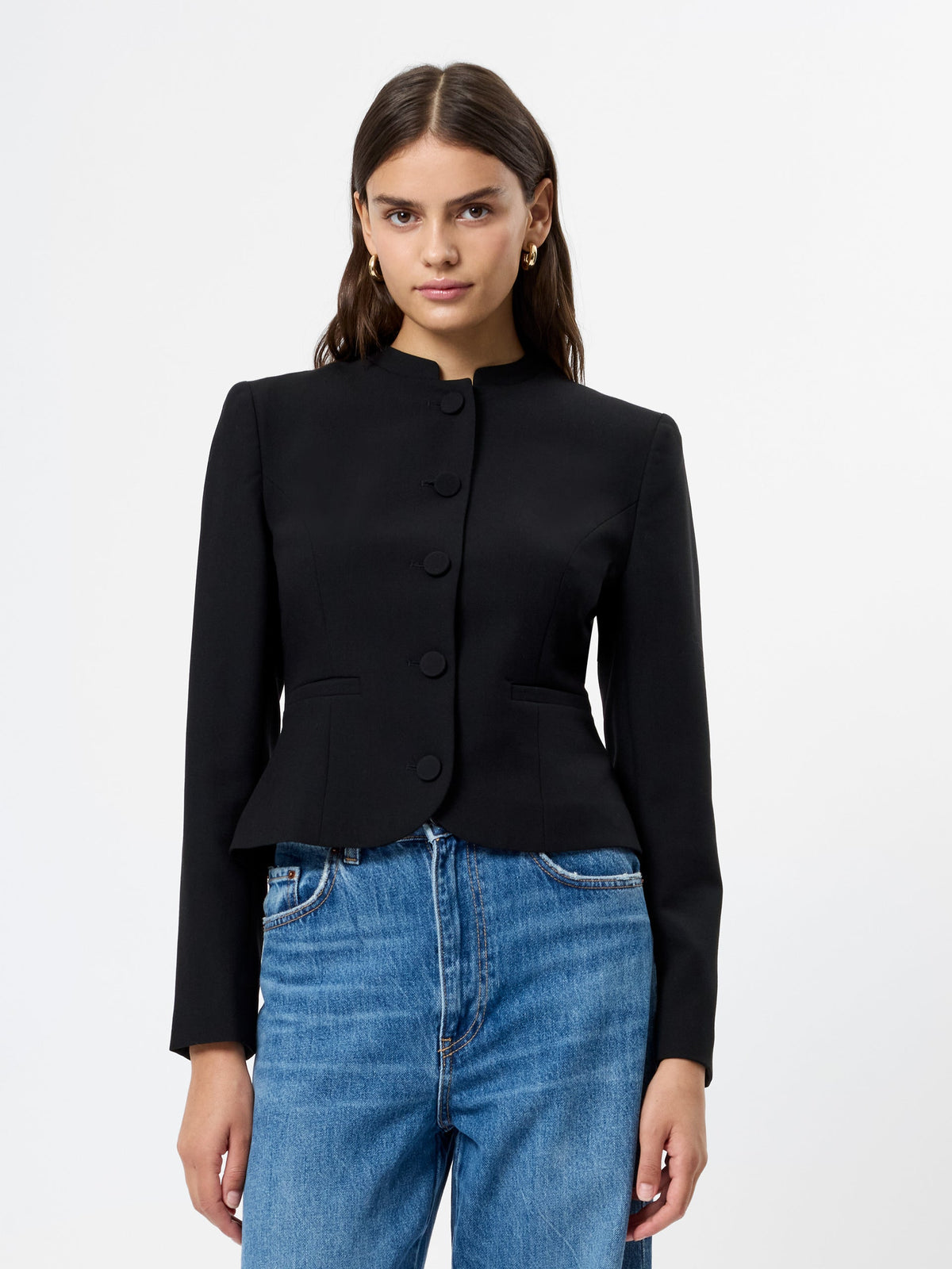 AZRA TWILL SLIM FIT JACKET