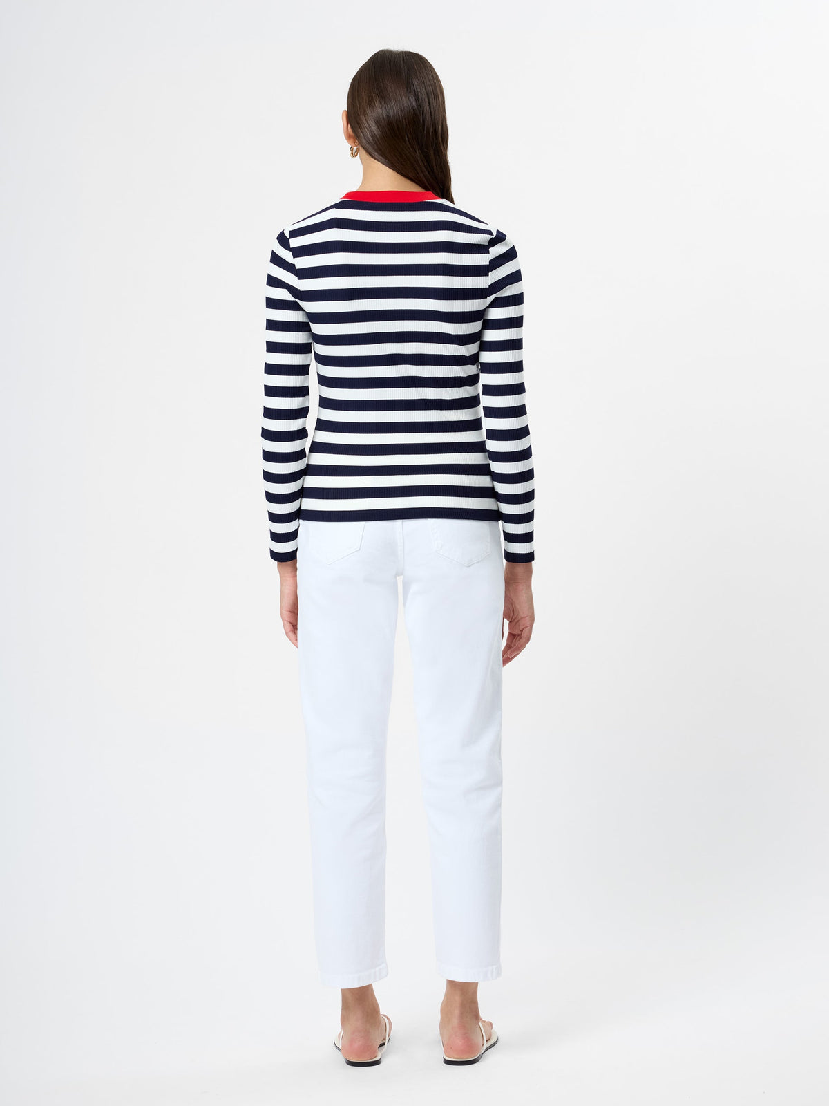 ESMAE RIB KNIT CREWNECK TOP