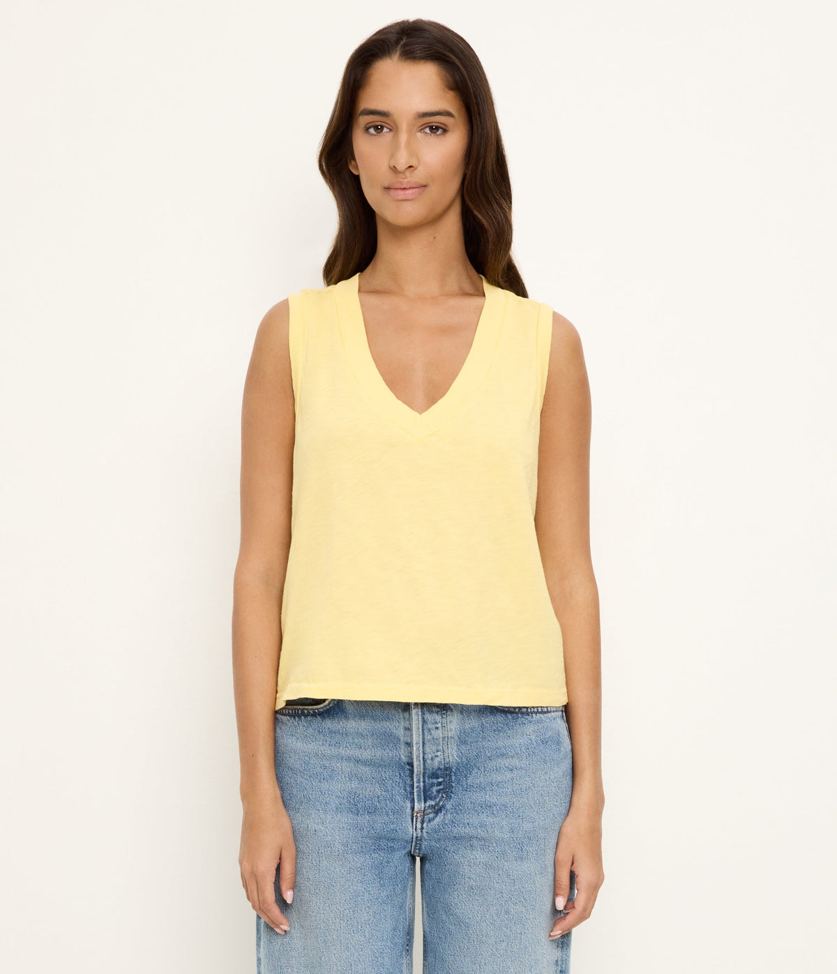 IRA VNECK SUPIMA SLUB TANK