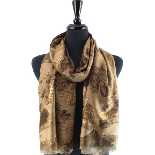 GINGKO LEAF SCARF