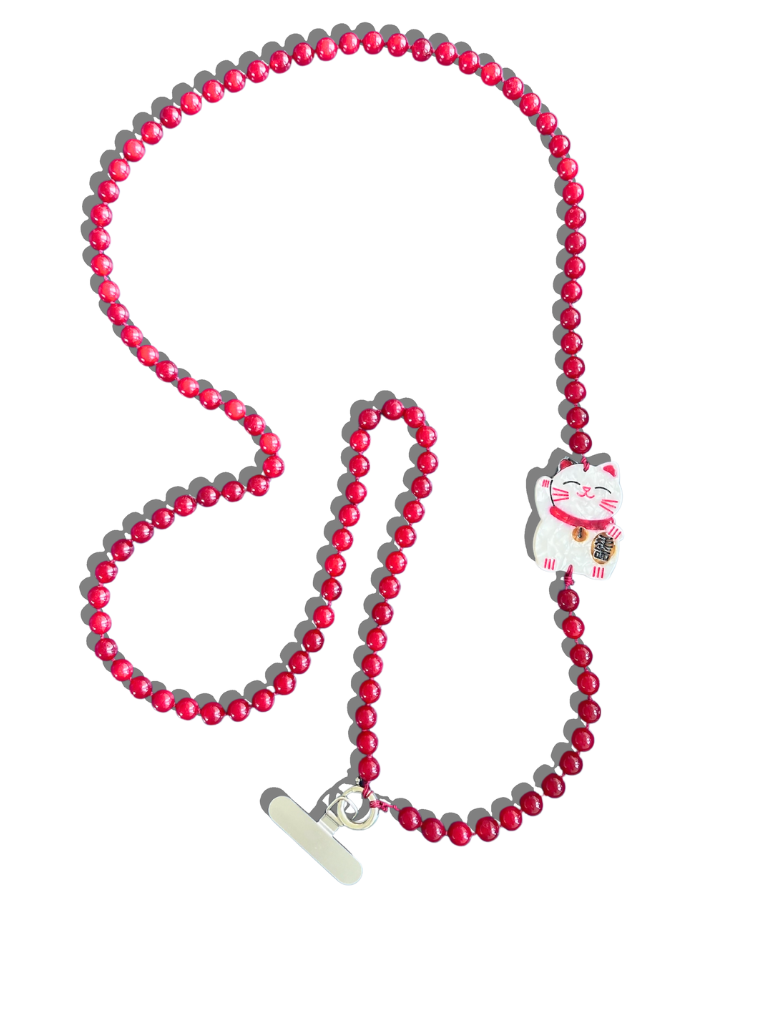 LUCKY CAT CROSSBODY PHONE CHAIN