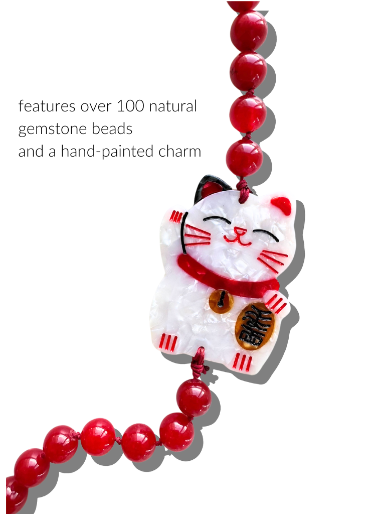 LUCKY CAT CROSSBODY PHONE CHAIN