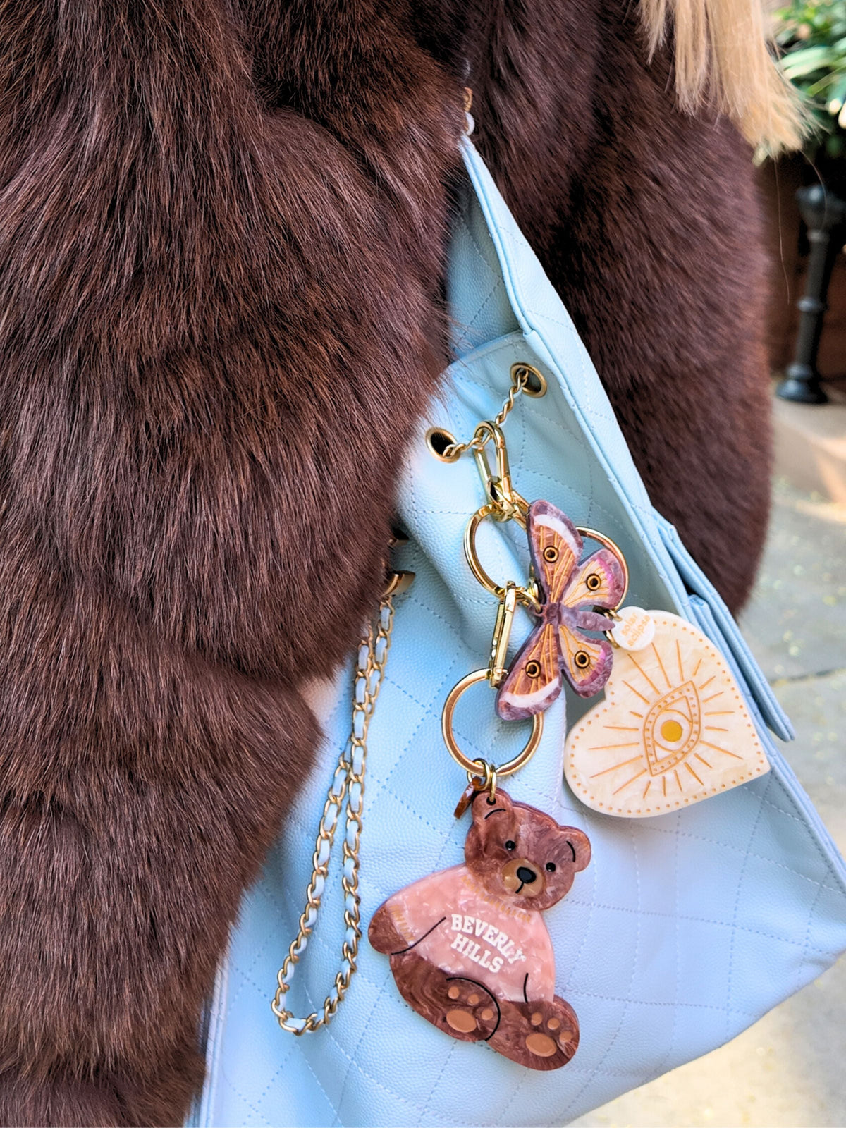 CELESTIAL HEART BAG CHARM