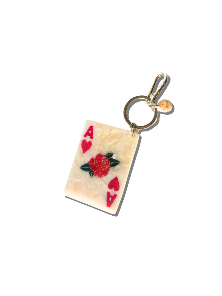 ACE OF HEARTS BAG CHARM