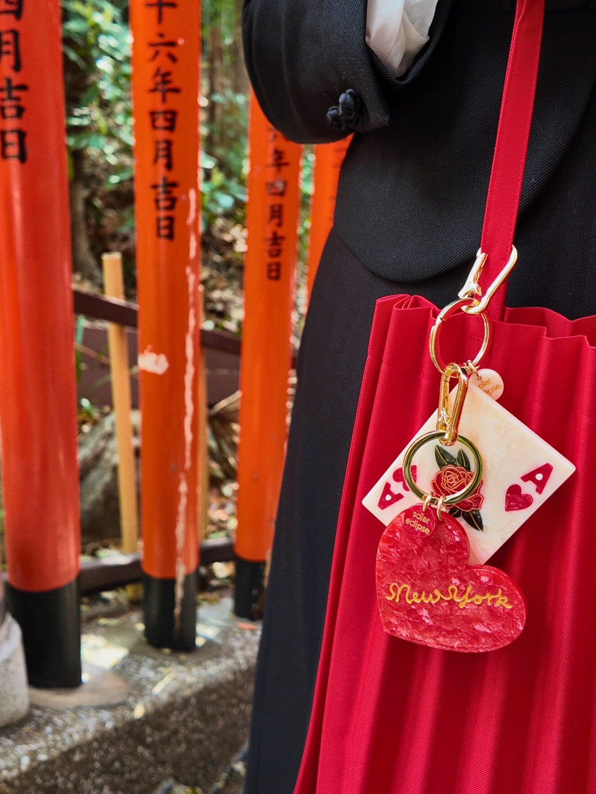 ACE OF HEARTS BAG CHARM