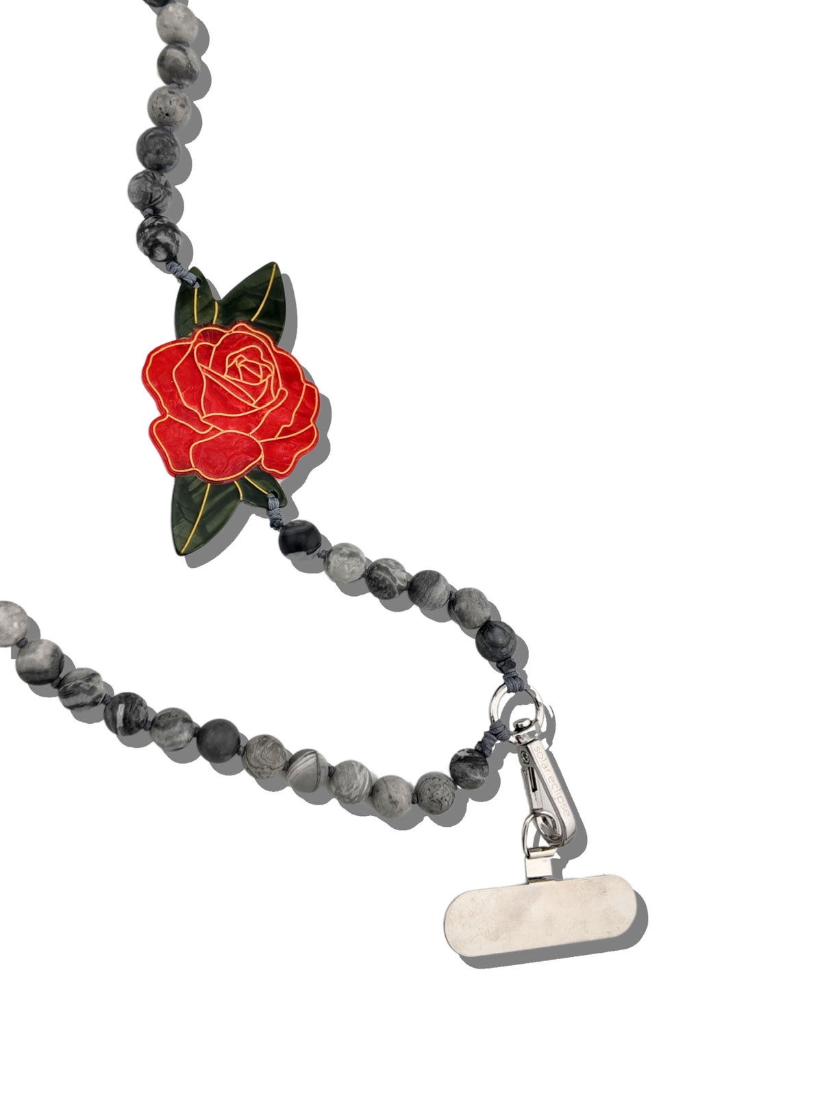 RED ROSE BRACELET PHONE CHAIN