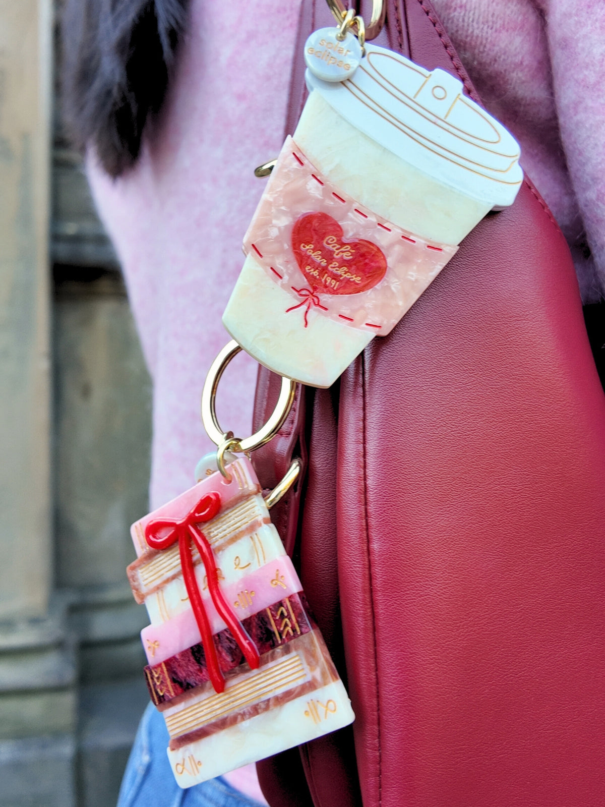 CAFE COFFEE CUP BAG CHARM