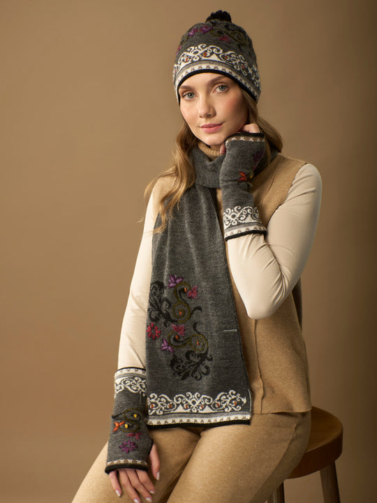 EMBROIDERED SCARF