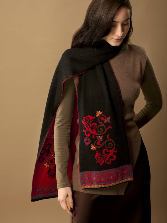 EMBROIDERED SCARF