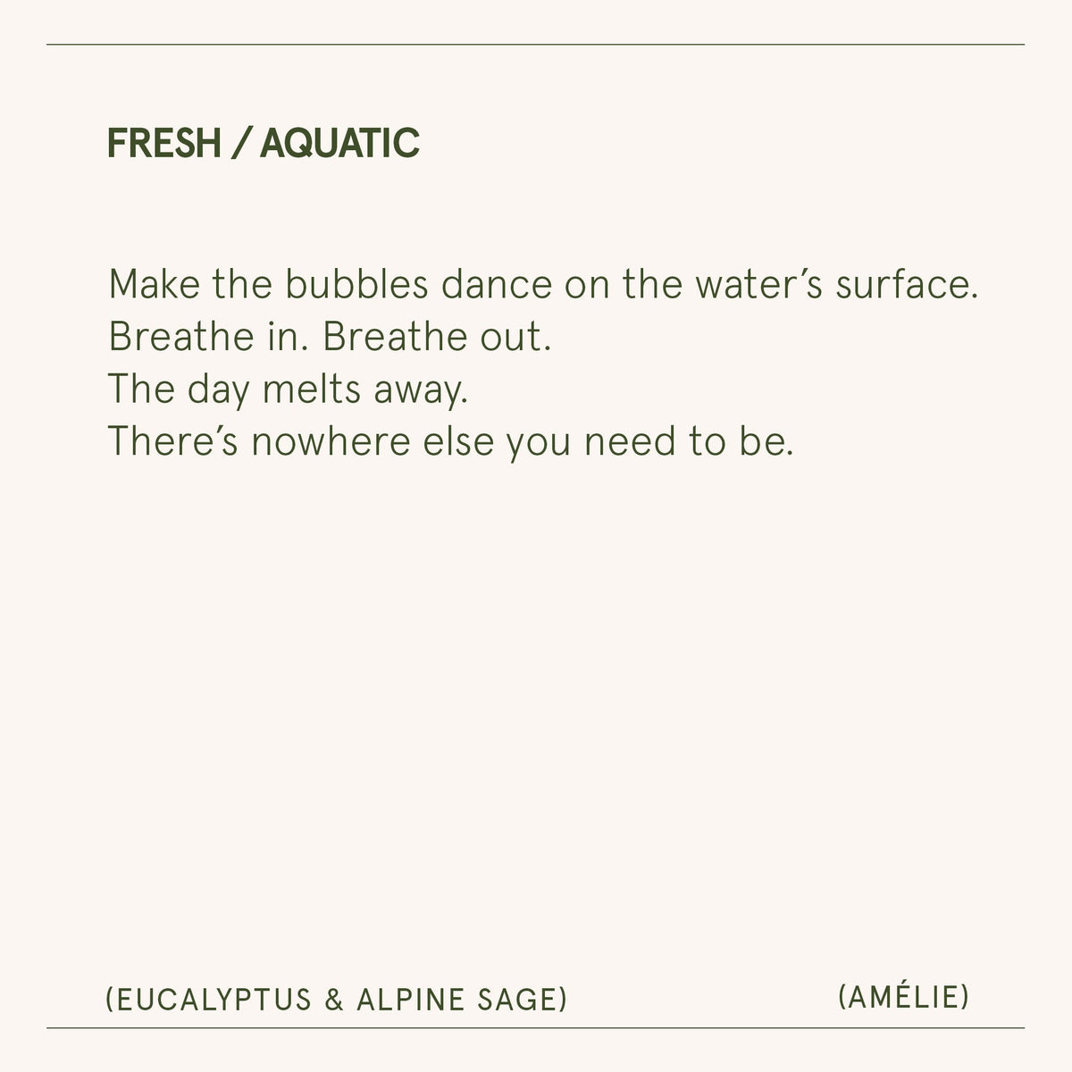 AMELIE CANDLE EUCALYPTUS & ALPINE SAGE