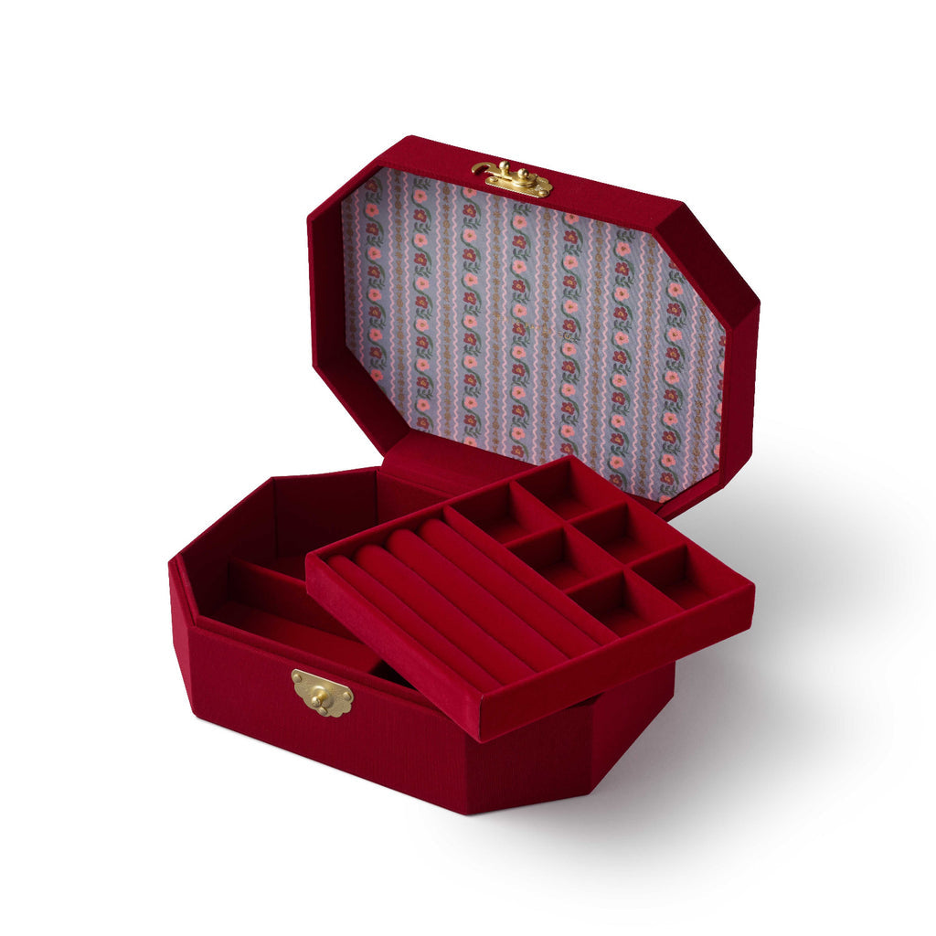 GEMMA EMBROIDERED JEWELRY BOX